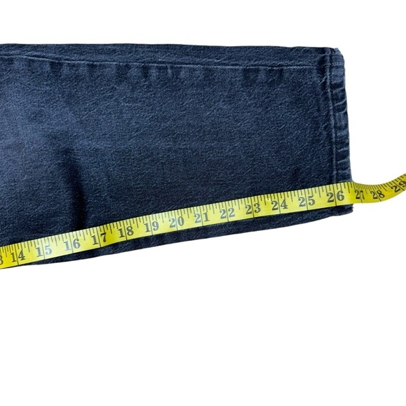 Good American Good Mom Jeans High Waist in Black226 Size 2/26 Distressed - Picture 14 of 16